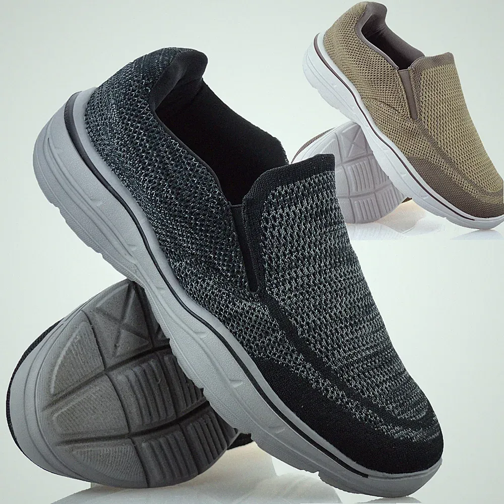 Herren Slipper Breite Passform Memory Foam Leger Gehen Fitnessstudio Sport Turnschuhe Schuhe Größe