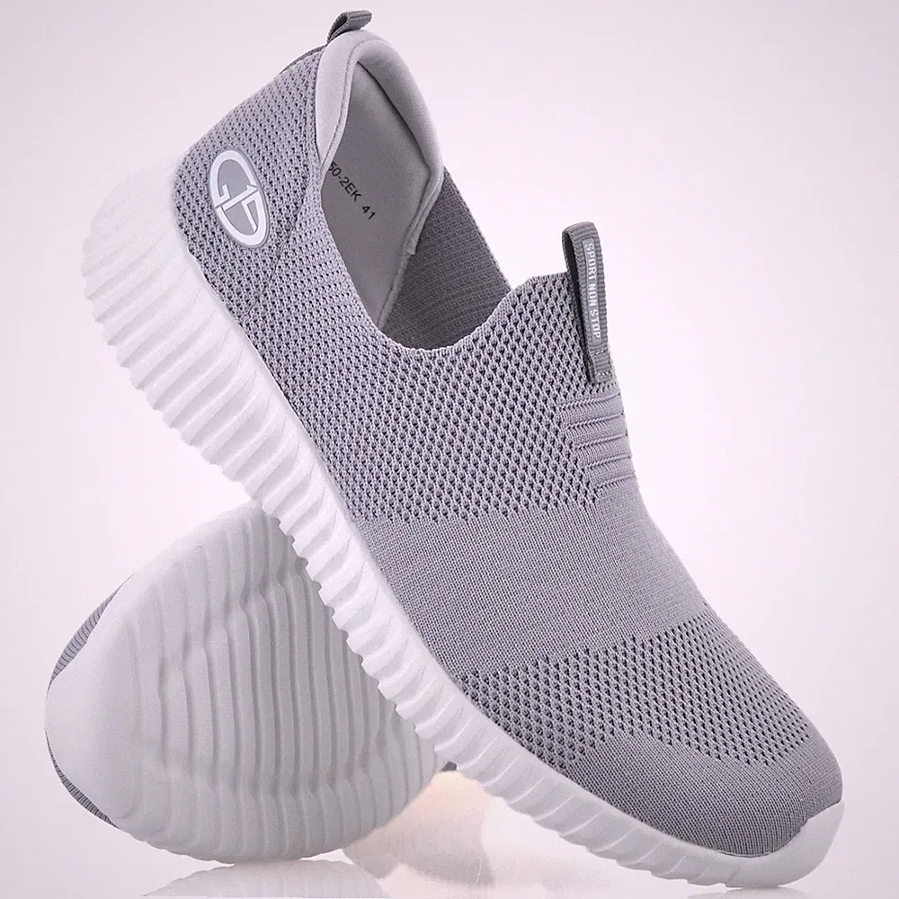 Herren Slipper Memory Foam Breite Passform Leger Gehen Laufen Fitnessstudio Turnschuhe Schuhe Größe