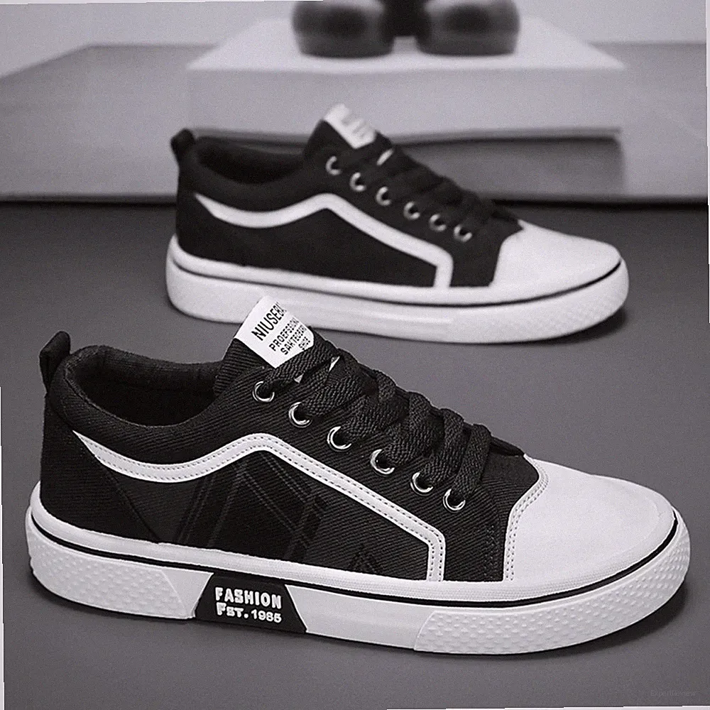 Herren Sneaker Canvas Schnürer Sportschuhe Laufschuhe Freizeitschuhe Turnschuhe
