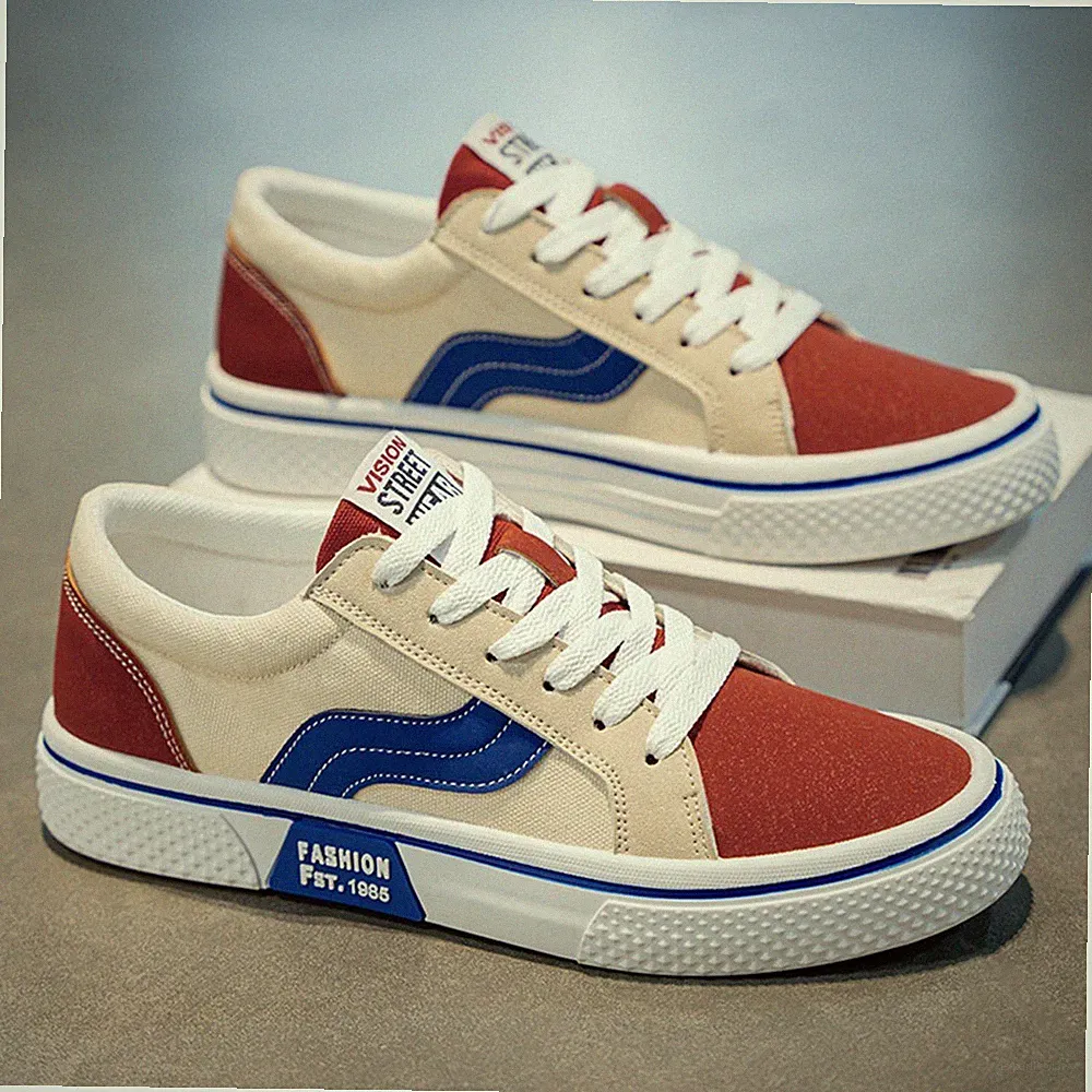 Herren Sneaker Canvas Turnschuhe Schnürer Freizeitschuhe Sportschuhe Laufschuhe
