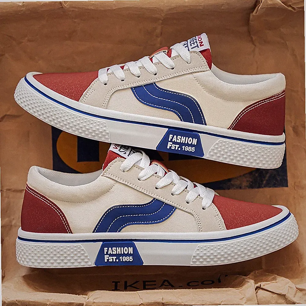 Herren Sneaker Canvas Turnschuhe Schnürer Freizeitschuhe Sportschuhe Laufschuhe