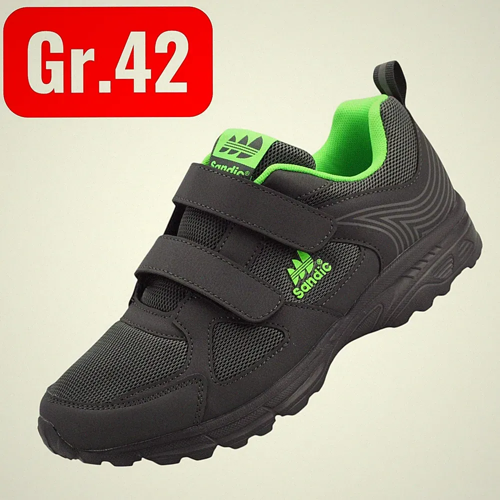 Herren Sneaker Klettverschluss Sportschuhe Freizeit Turnschuhe Laufschuhe SALE