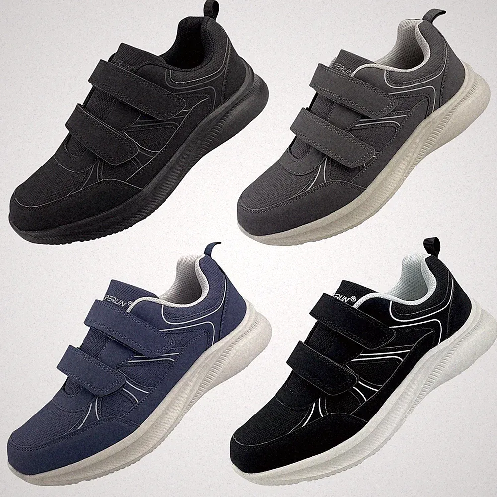 Herren Sneaker Klettverschluss Sportschuhe Freizeitschuhe Leicht Turnschuhe Neu