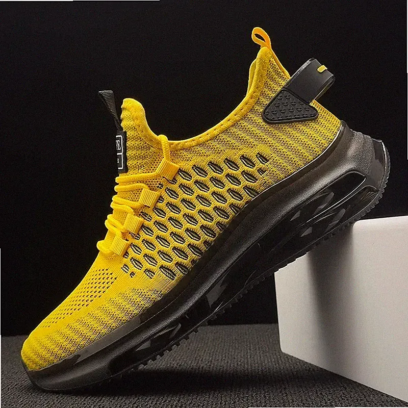 Herren Sneaker Sport Laufschuh Atmungsaktiv Mesh Leicht Rutschfest Bequem