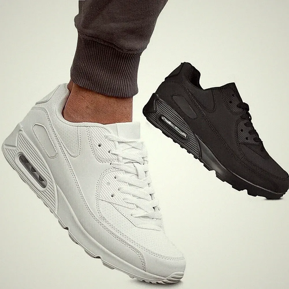 Herren Sneaker Sportschuhe Air Sohle Freizeit Schuhe Turnschuhe Laufschuhe DE