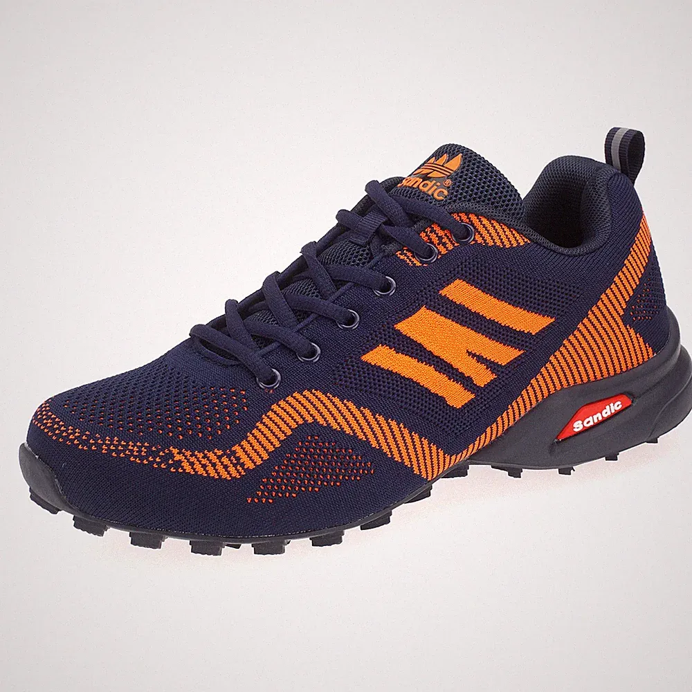 Herren Sneaker Sportschuhe Laufschuh Turnschuh Freizeit Schuhe Blau Orange 41-46