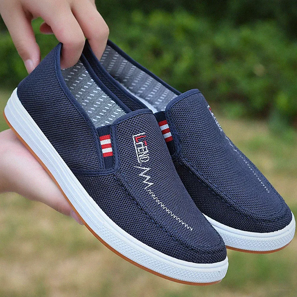 Herren Sneaker Stoffschuhe Halbschuhe Stoffschuhe Flach Freizeit Leinenschuhe DE