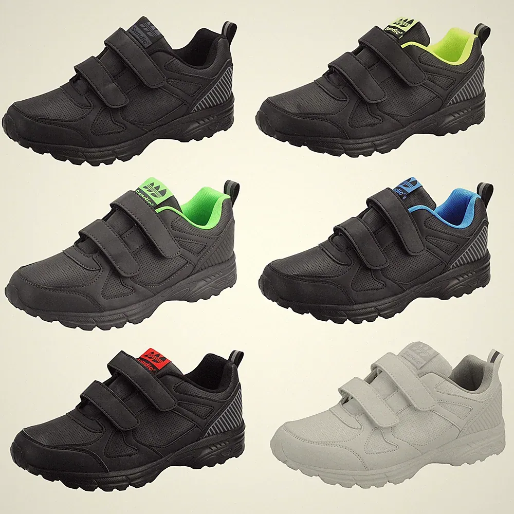 Herren Sportschuhe Klettverschluss Freizeit Sneaker Turnschuhe Laufschuhe