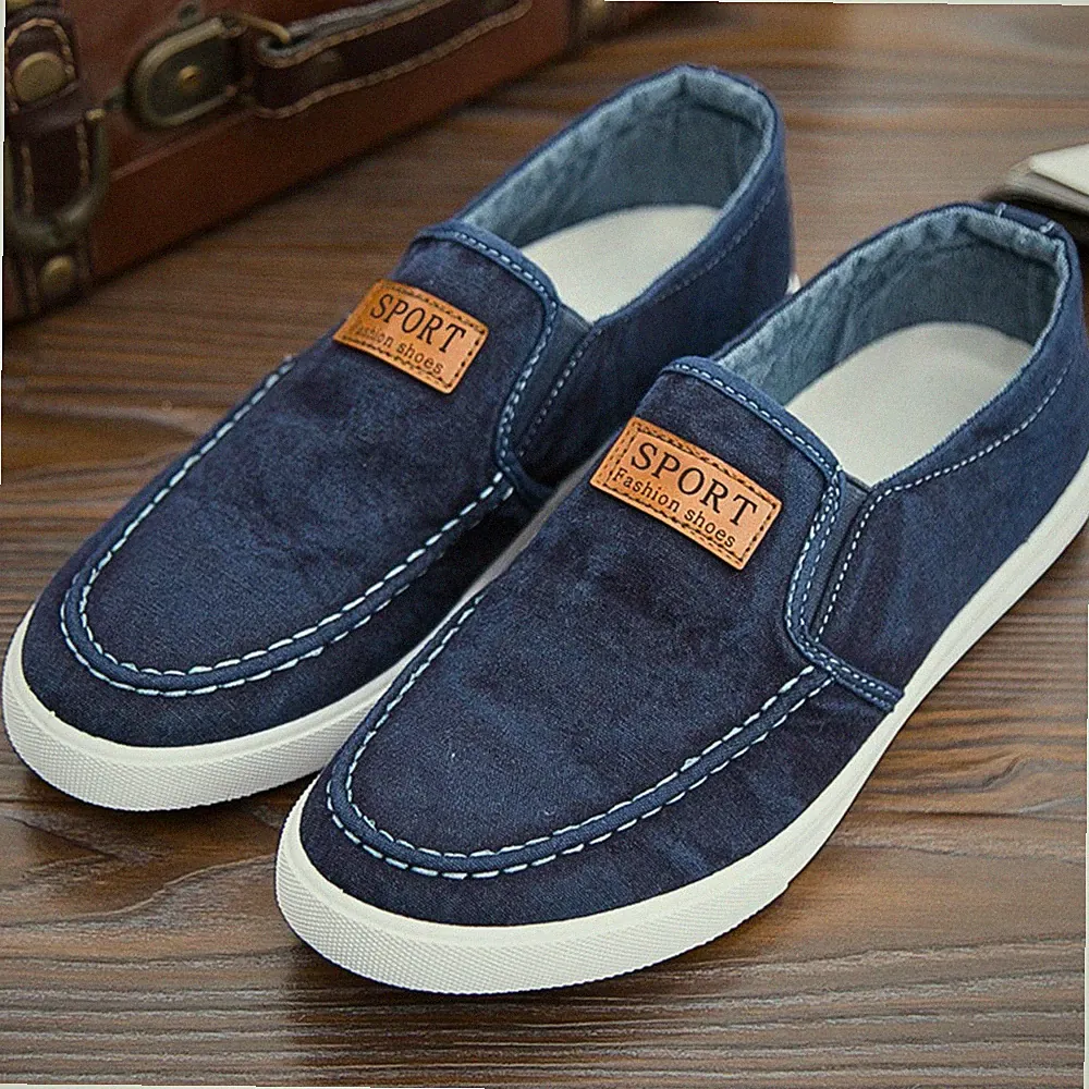 Herren Sportschuhe Laufschuhe Freizeit Slip On Sneaker Schuhe Canvas Turnschuhe