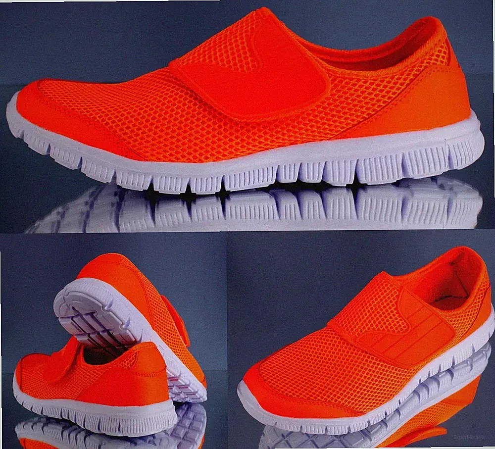 Herren Sportschuhe Laufschuhe Größe 41 (UK 7) Klettverschluss, super Hallenschuh