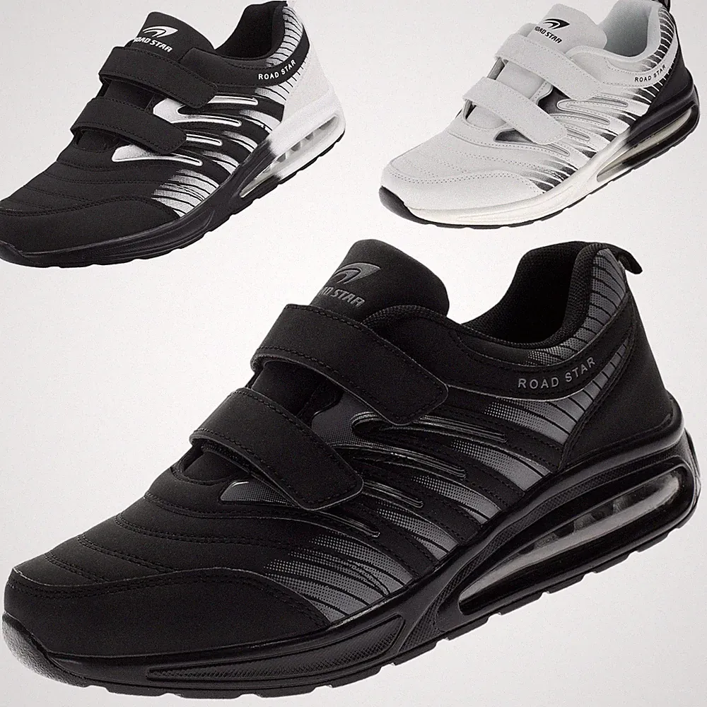 Herren Sportschuhe Übergröße Sneaker Laufschuhe Turnschuhe Klettverschluss 47-50