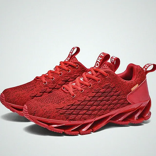 HERREN STOSSDÄMPFENDE LAUFSCHUHE FREIZEIT SPITZE GYM WALKING SPORTSCHUHE 35-48