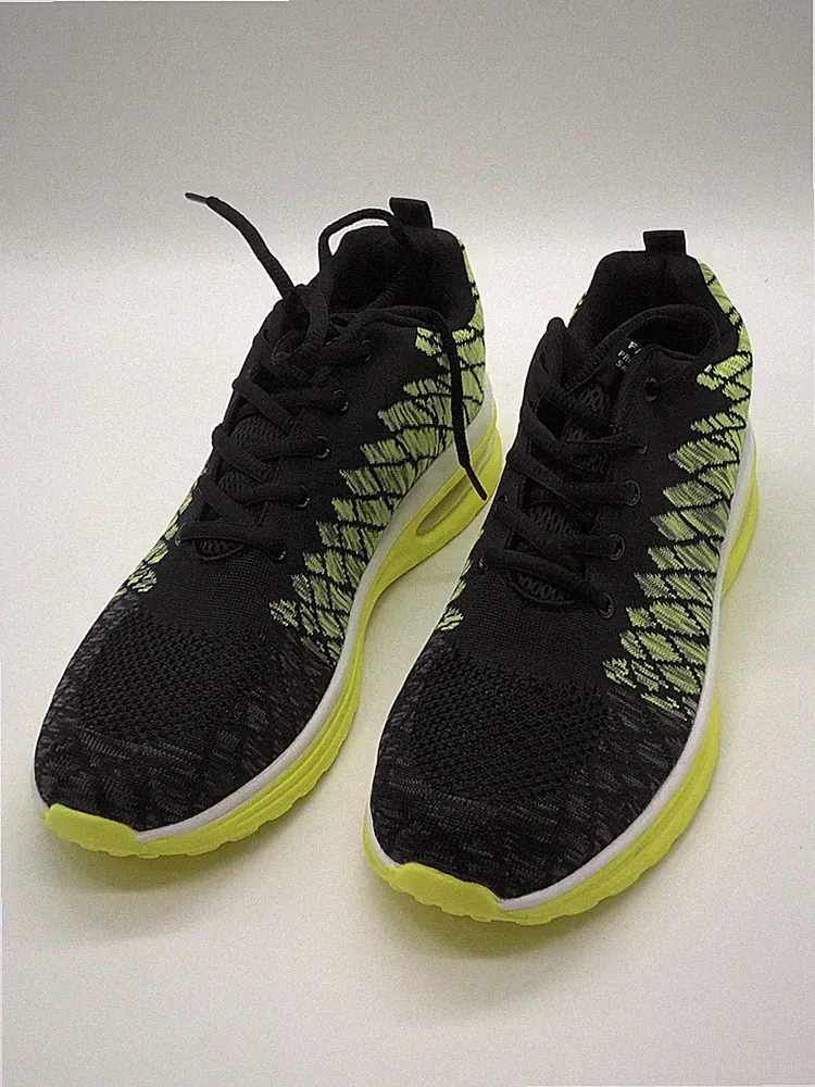 Herren Turnschuhe Sneaker Größe 44 Grün,Schwarz Laufschuhe Atmungsaktive Unisex