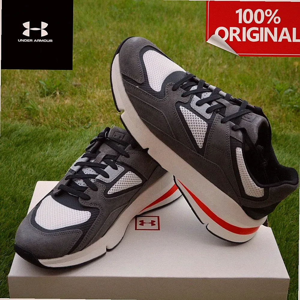 Herren Under Armour Turnschuhe Forge 96 Wildleder Turnschuhe Sneaker Grau Größe 9,5