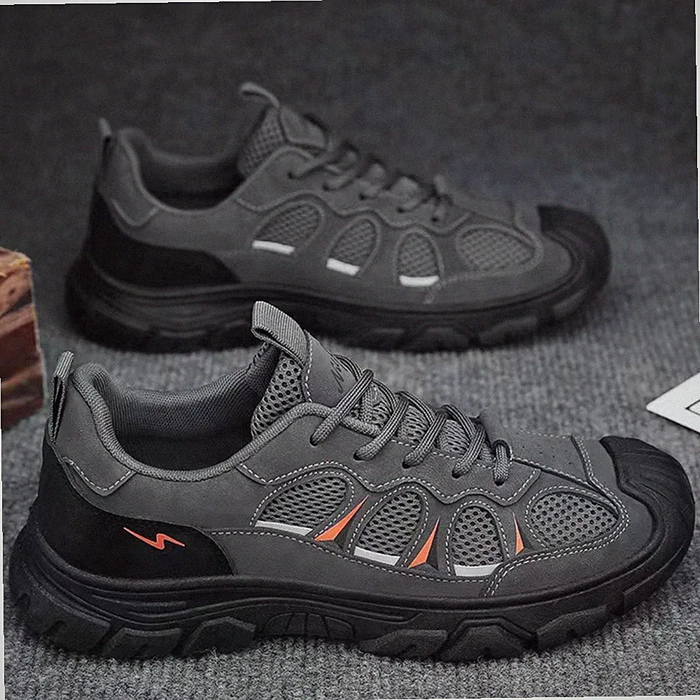 Herren Wanderschuhe Sneakers Leichte Rutschfest Trekkingschuhe Outdoorschuhe