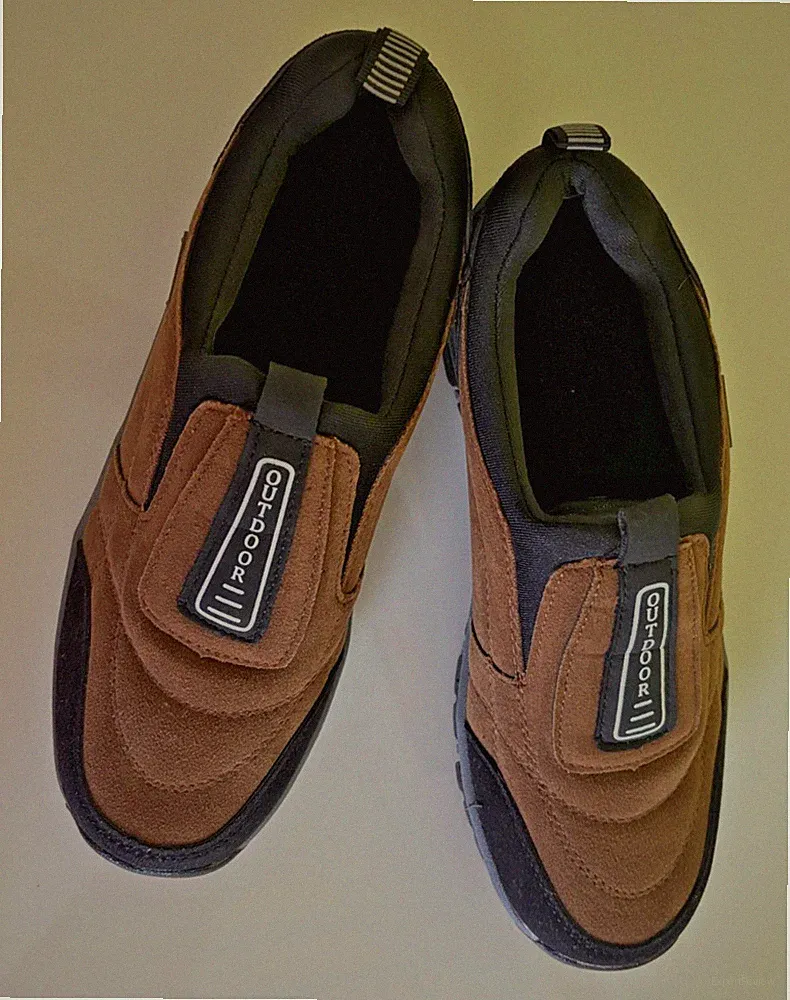Herrengehschuhe für Senioren mit Gleichgewichtproblemen Gr. 41 Breite H S braun