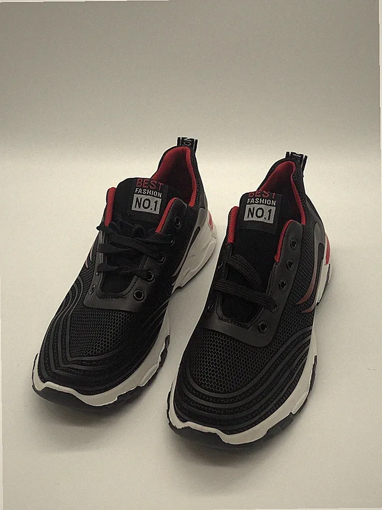 Herrenschuhe Turnschuhe Schwarz Grösse 44 Sneaker atmungsaktive Laufschuhe
