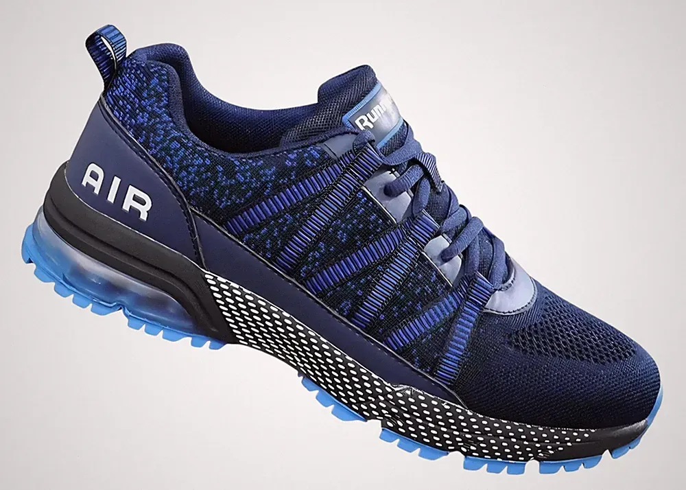 High Tech Sportschuhe Sneaker Laufschuhe Gr.43 Atmungsaktiv Leicht Luftpolster