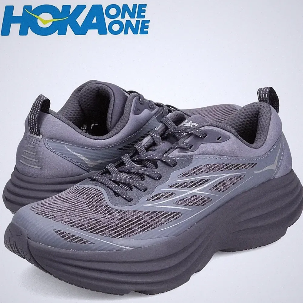 HOKA Bondi 8 Caged Grau Herren Laufschuhe 28cm Neu Unbenutzt