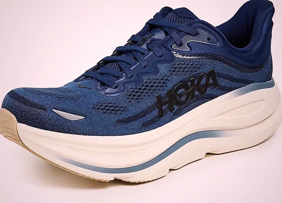 HOKA Bondi 9 Herren Marineblau Sneakers Laufschuhe Outdoor Alltag 1162011-DNP