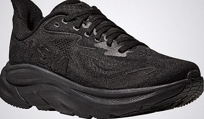 HOKA CLIFTON 10 HERREN LAUFSCHUHE NEUTRALE DÄMPFUNG SCHWARZ GRÖßE UK 8,5