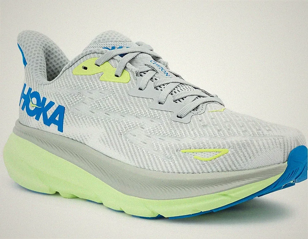 Hoka Clifton 9 Herren Laufschuhe Stardust Blue Größe EU 45 1/3 Running Schuhe
