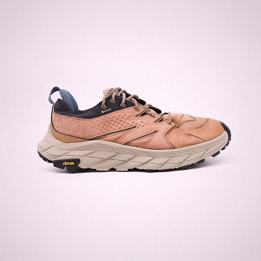 Hoka Herren Laufschuhe Braun Größe UK 8,5 Multi Material Sportschuhe