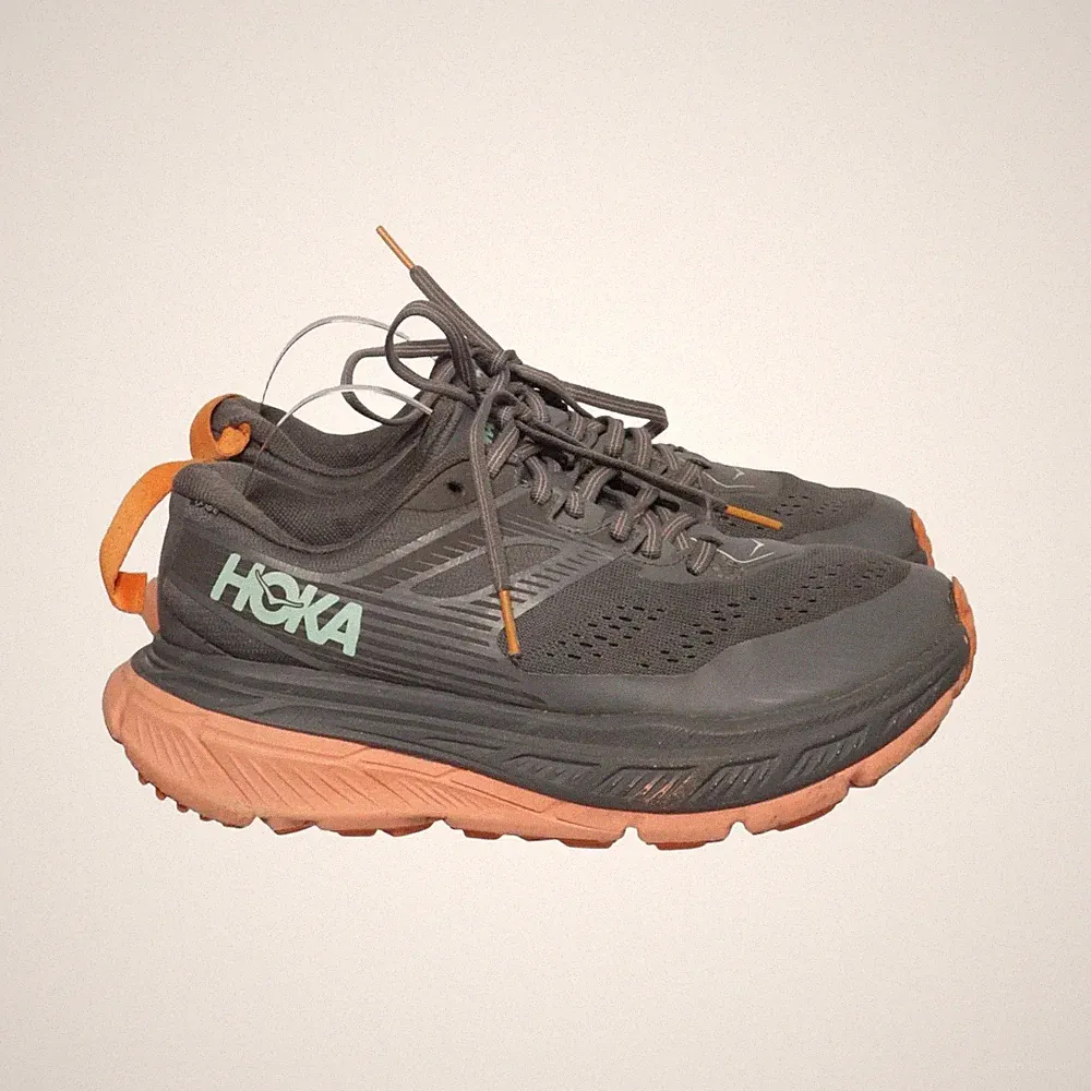Hoka, Laufschuhe, Größe: 38, Grau/Orange, Herren #L6k