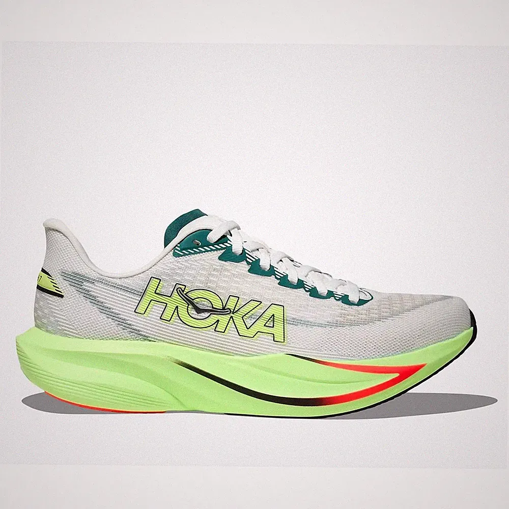 Hoka Mach 7 Men frost neon yuzu Laufschuhe Joggingschuhe Herren