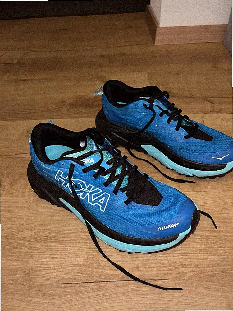 HOKA Mafate Speed 4 Herren Laufschuhe Trail Blau/Schwarz Low Top Schnürung