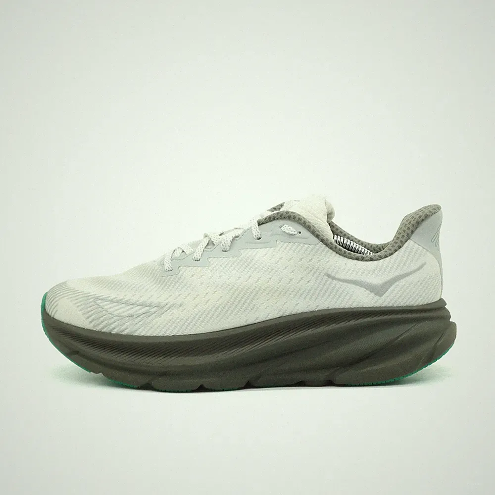 Hoka One Damen Clifton 9 GTX TS Sportschuhe Weiß Grau Textil Laufschuh EU 41 1/3