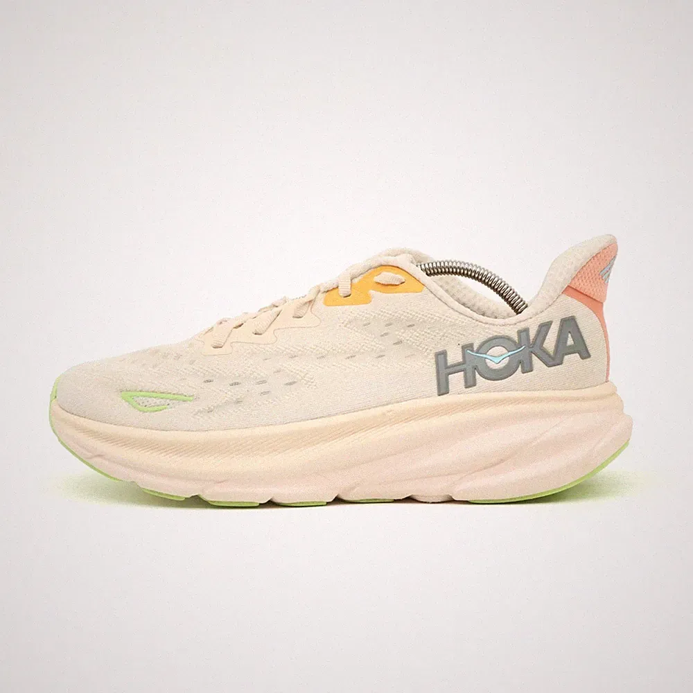 Hoka One Damen Clifton 9 Sneaker Multicolor Textil Niedrig Laufschuhe EU 41 1/3