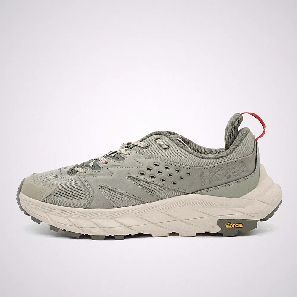 Hoka One Herren Anacapa Breeze Low Sneaker Grau Synthetik Laufschuh EU 47 1/3