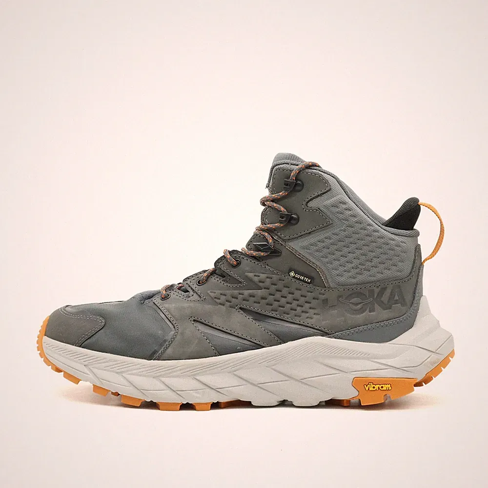 Hoka One Herren Anacapa Mid GTX Wanderschuh Grau Mittel Wanderschuhe EU 45⅓