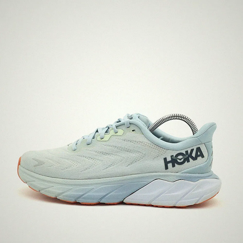 Hoka One Herren Arahi 6 Schuhe Hellblau Mesh Atmungsaktiv Laufschuh EU 42