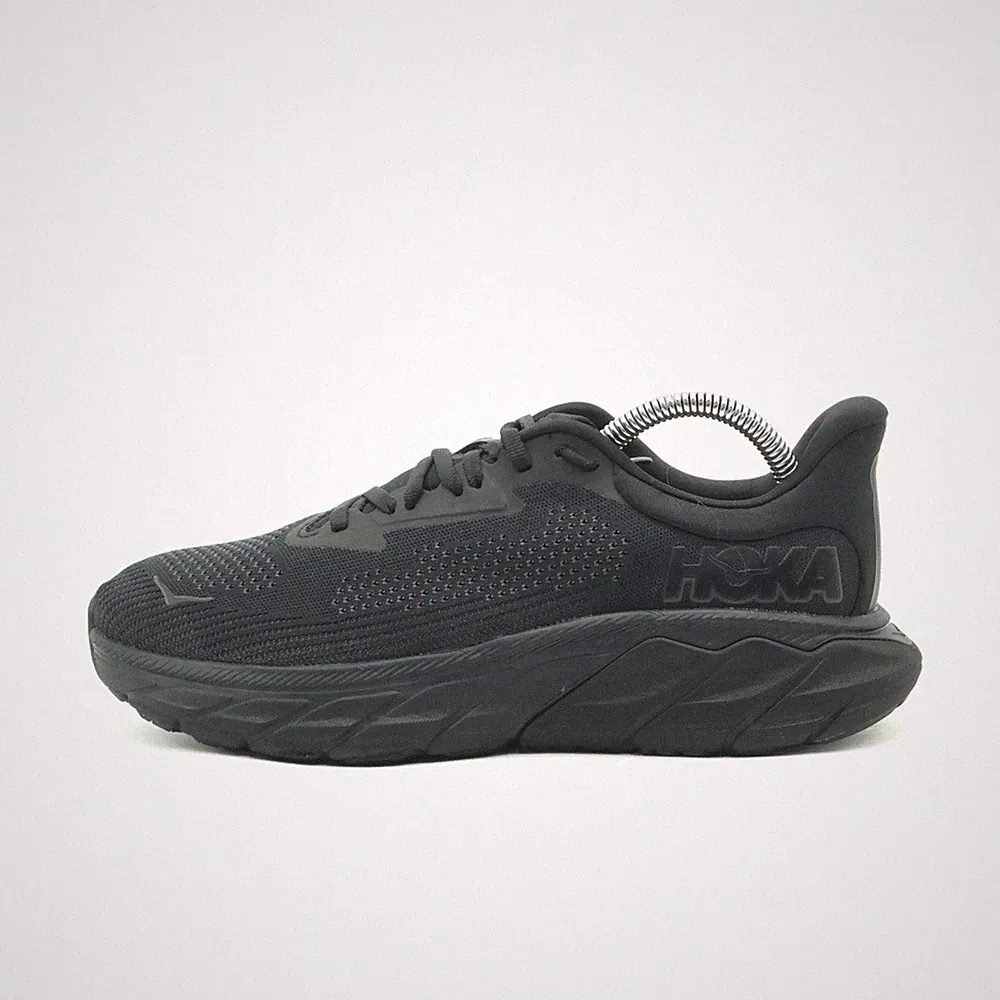Hoka One Herren Arahi 7 Wide Sportschuh Schwarz Mesh Niedrig Laufschuh EU 40