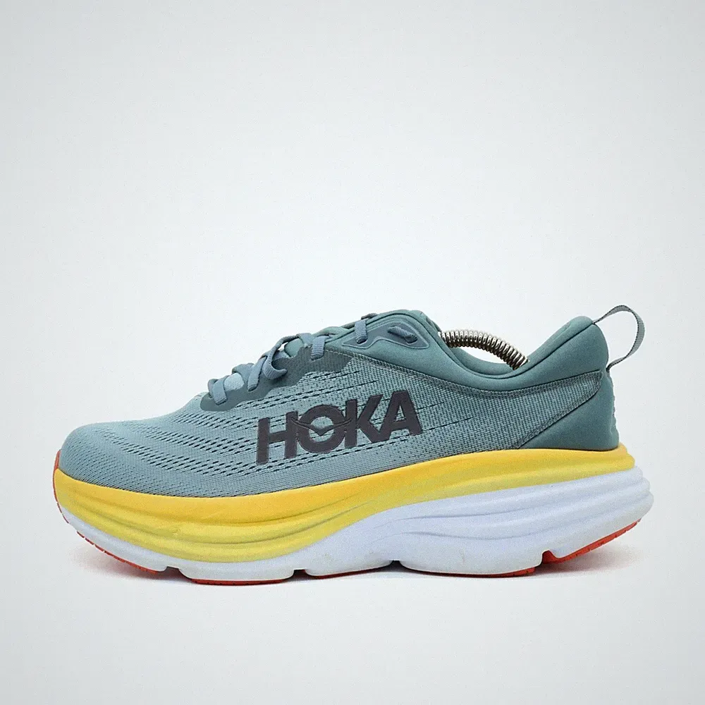 Hoka One Herren Bondi 8 Wide Sneaker Mehrfarbig Mesh Laufschuhe EU 43 1/3