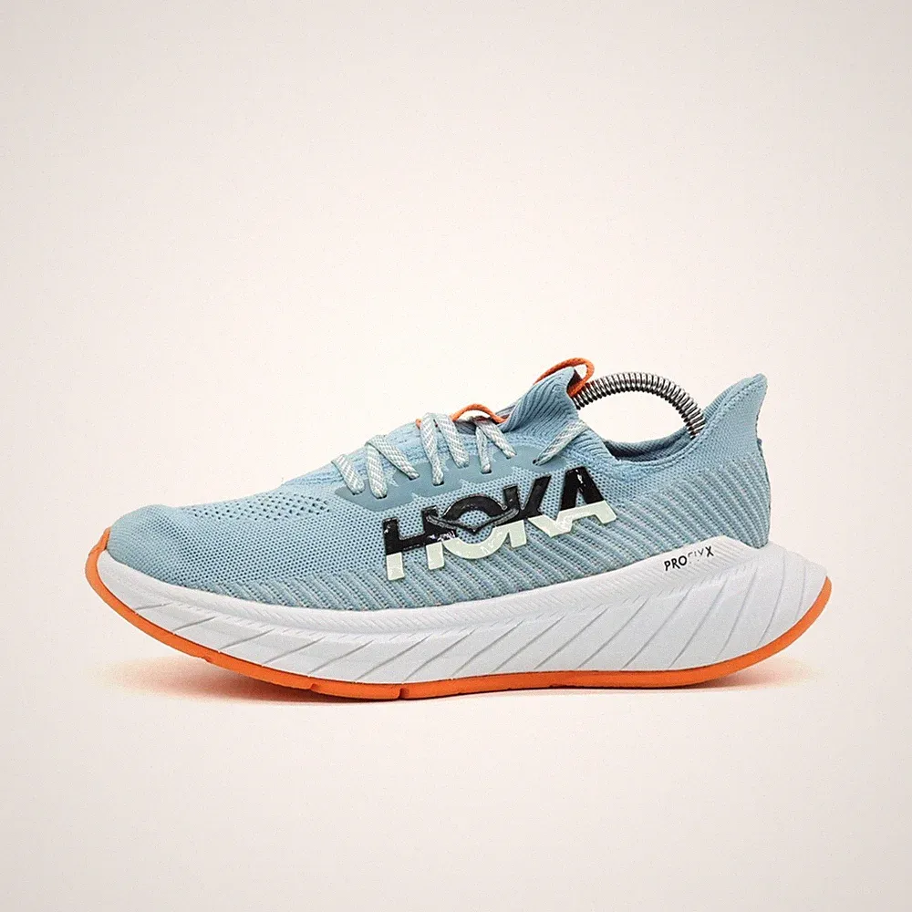 Hoka One Herren Carbon X 3 Schuhe Blau/Orange Atmungsaktiv Laufschuhe EU 42⅔