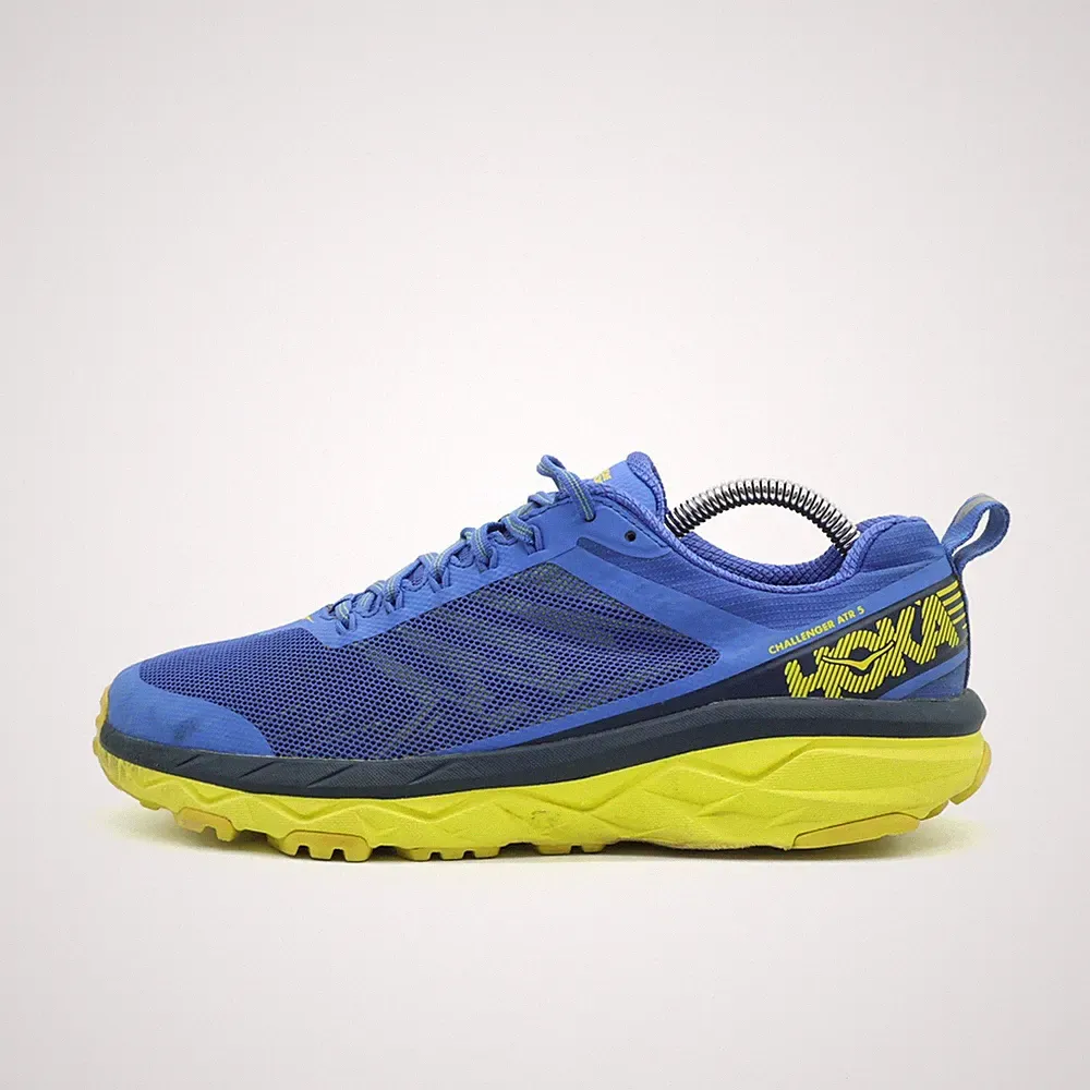 Hoka One Herren Challenger ATR 5 Sneaker Blau Gelb Mesh Laufschuhe EU 41 1/3