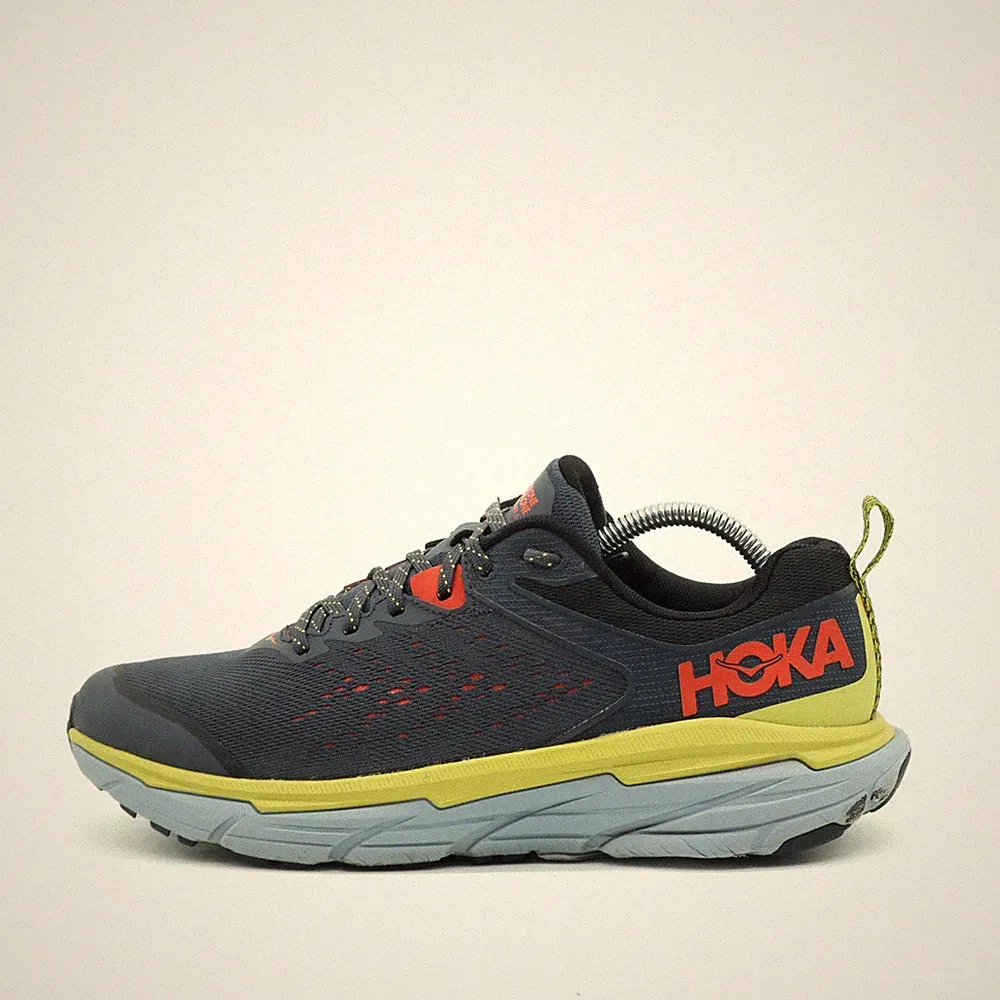 Hoka One Herren Challenger ATR 5 Wide Schuhe Blau Atmungsaktiv Laufschuhe EU 41⅓