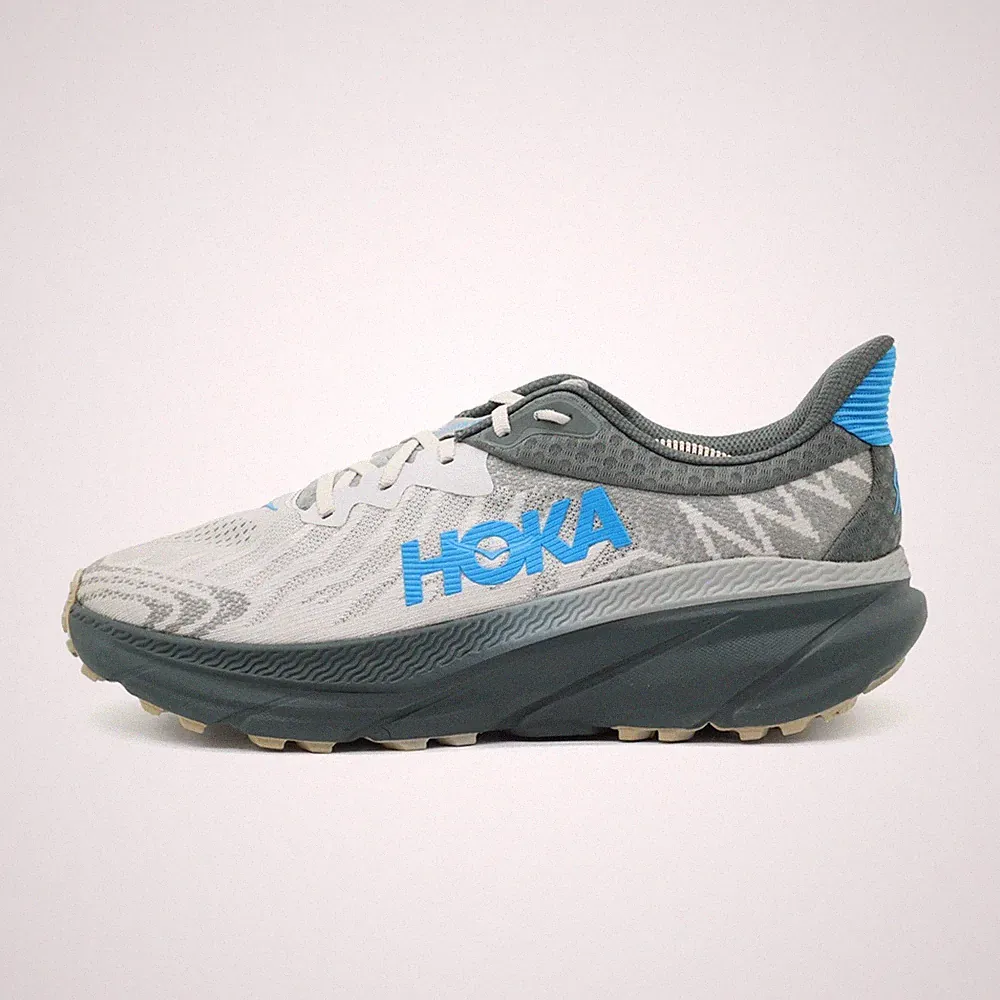 Hoka One Herren Challenger ATR 7 Schuhe grau/blau Mesh Sohle Laufschuhe EU 45⅓