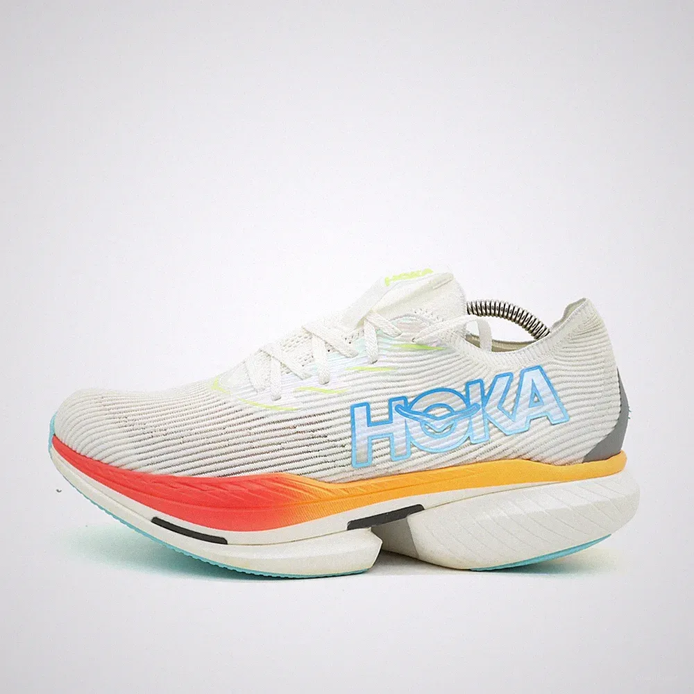 Hoka One Herren Cielo X1 Sportschuh Weiß Multi-Color Niedrig Laufschuh EU 44
