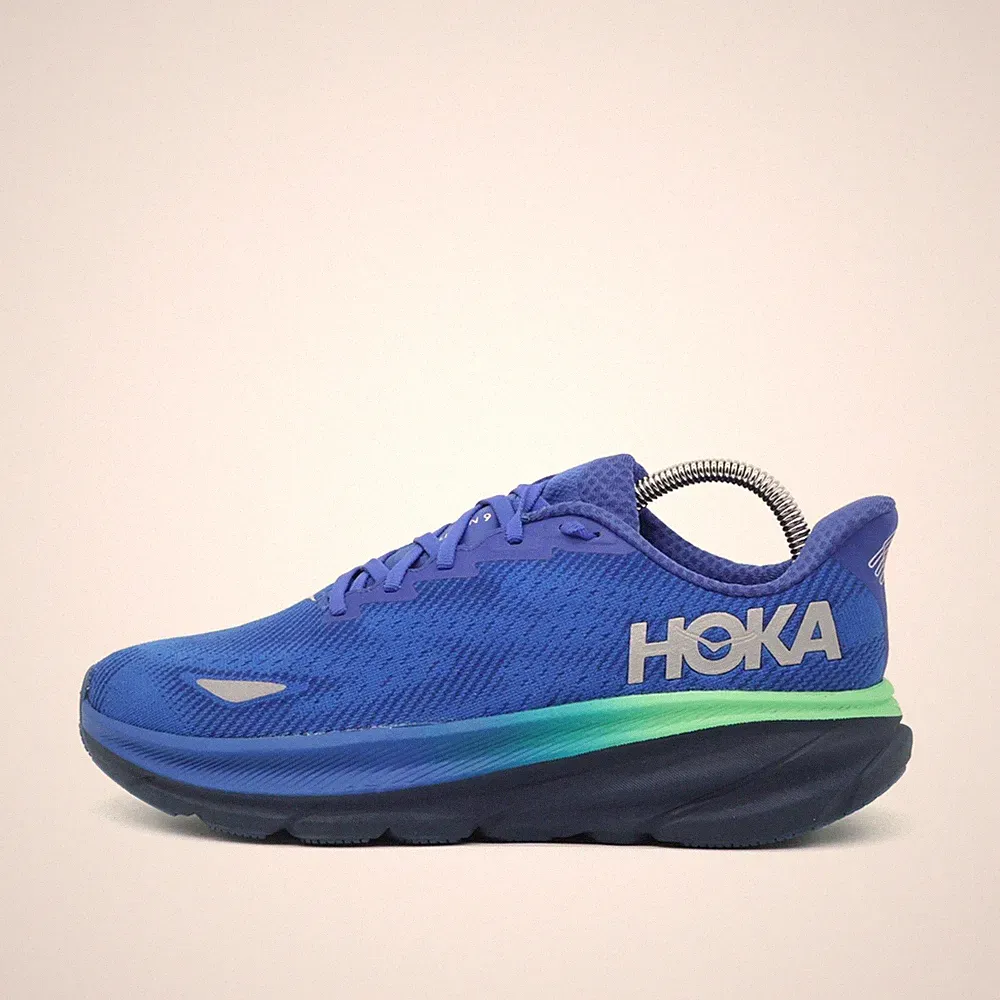 Hoka One Herren Clifton 9 GTX Schuhe Blau Textil Low-Top ämpfend Laufschuh EU 42