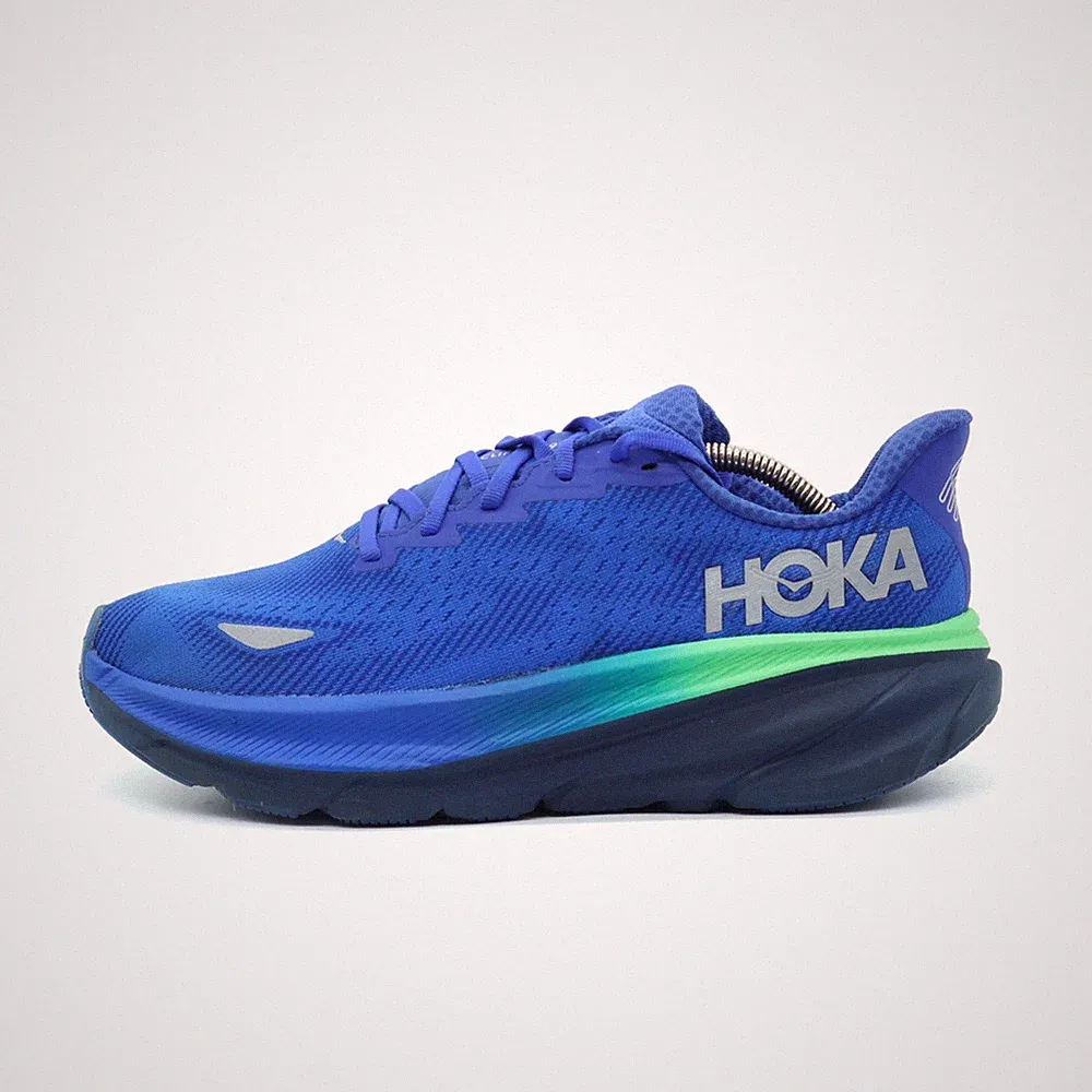 Hoka One Herren Clifton 9 GTX Sneaker blau Mesh atmungsaktiv, Laufschuhe EU 44