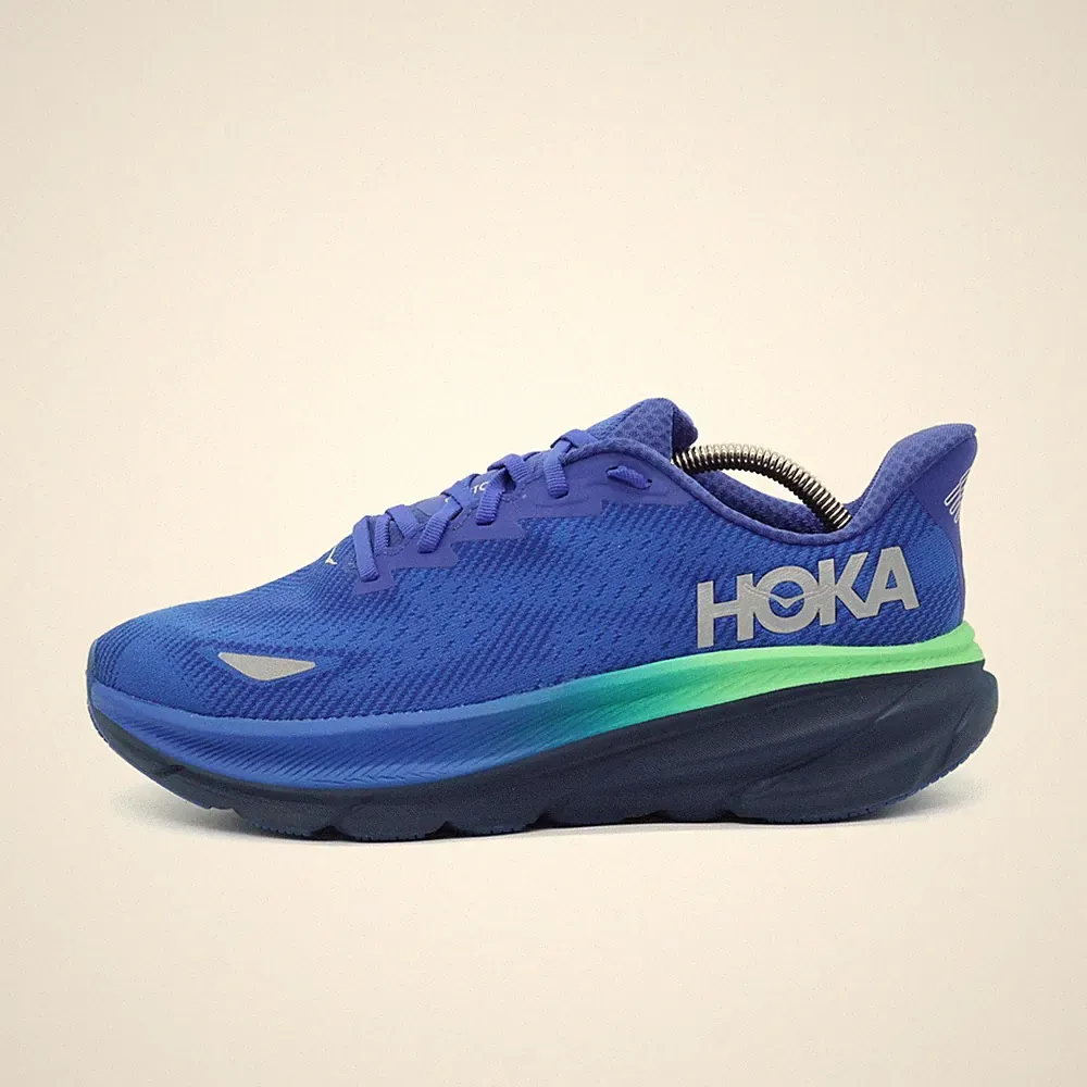 Hoka One Herren Clifton 9 GTX Sneaker Blau Synthetik Laufschuhe EU 43 1/3