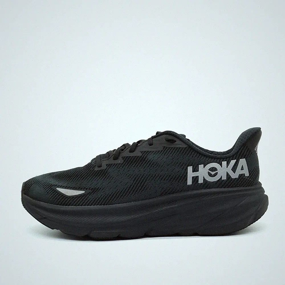 Hoka One Herren Clifton 9 GTX Sportschuh Schwarz Synthetik Fit Laufschuhe EU 46