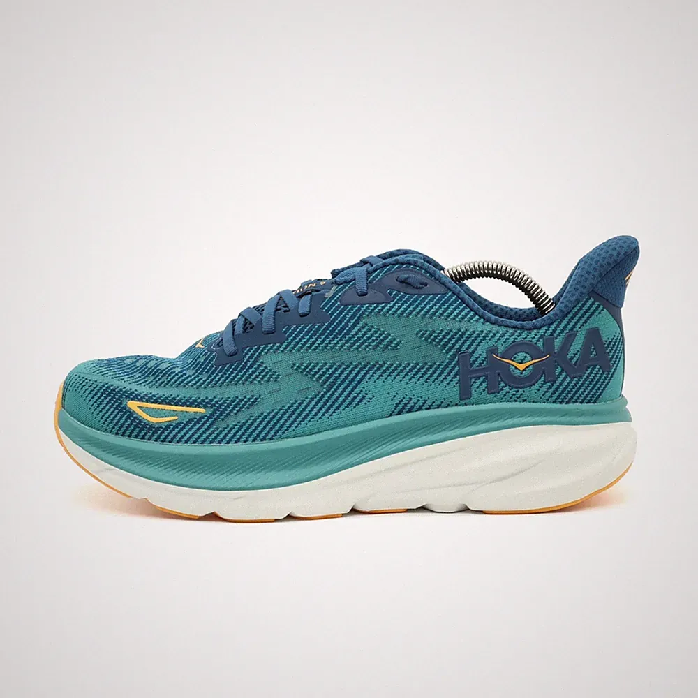 Hoka One Herren Clifton 9 Laufschuhe blau Mesh Leichtgewicht Sportschuhe EU 44