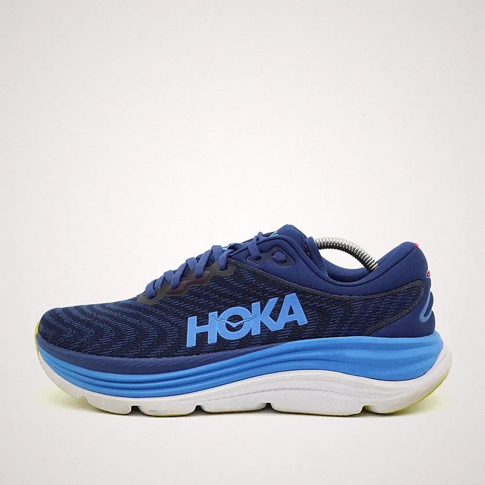 Hoka One Herren Gaviota 5 Laufschuh Blau Textil atmungsaktiv Laufschuhe EU 42⅔