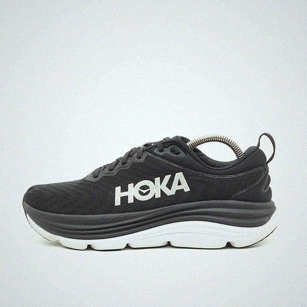 Hoka One Herren Gaviota 5 Laufschuhe Schwarz Weiß Textil Straßenlauf EU 40 2/3