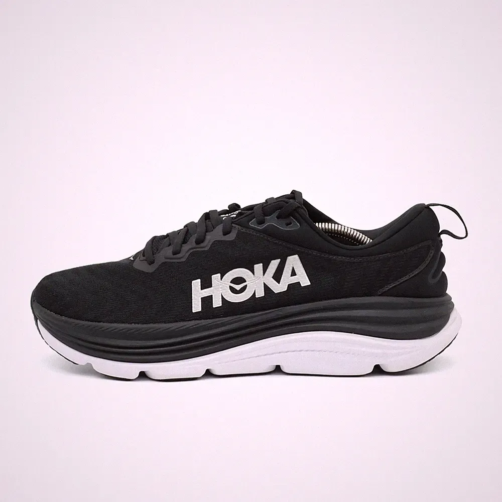 Hoka One Herren Gaviota 5 Sneaker Schwarz/Wei� Textil Laufschuhe EU 44.5